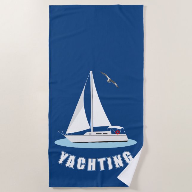 Yachting Beach Towel (Front)
