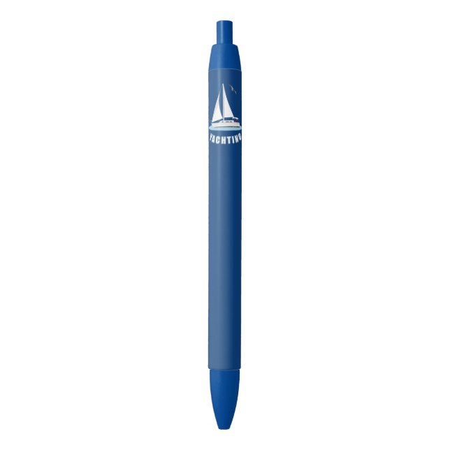 Yachting Black Ink Pen (Front Vertical)