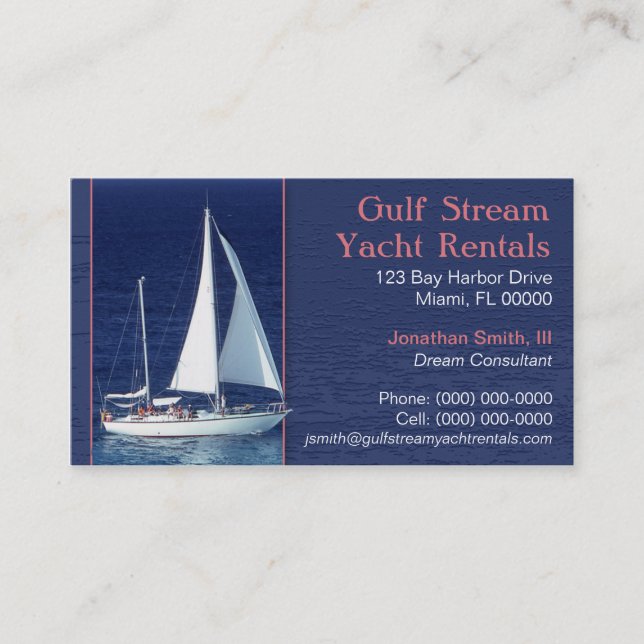 Yachting Business Card (Front)