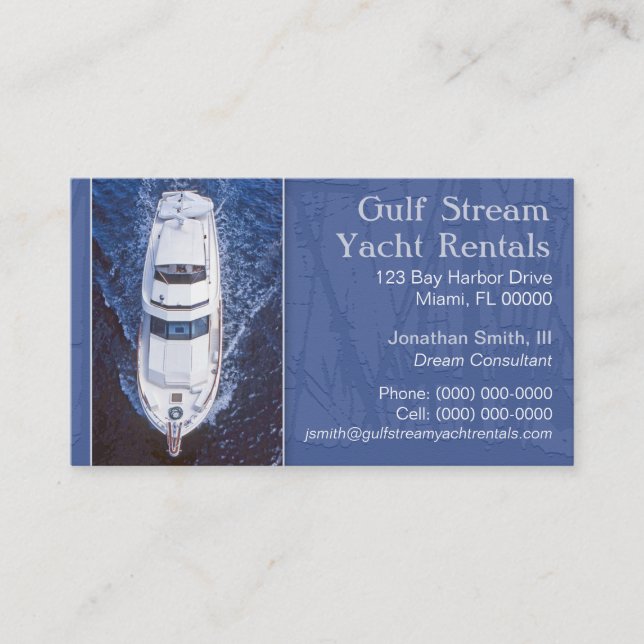 Yachting Business Card (Front)