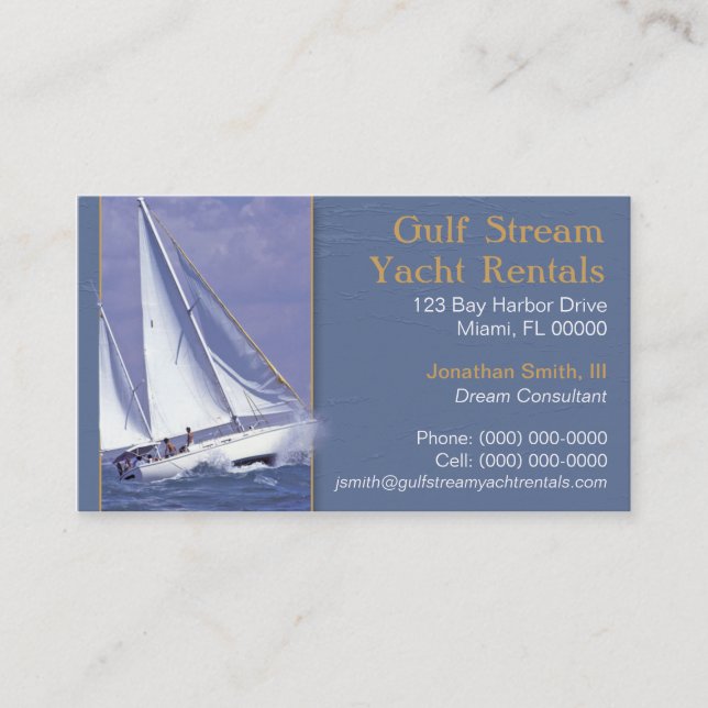 Yachting Business Card (Front)