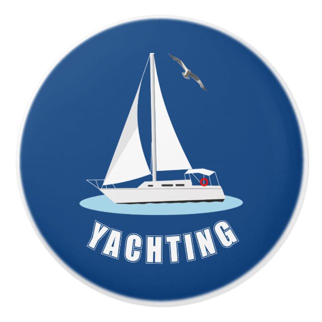 Yachting Ceramic Knob (Front)