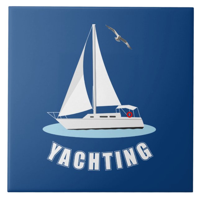 Yachting Ceramic Tile (Front)