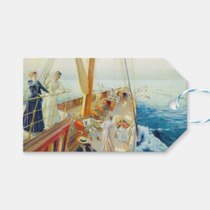 Yachting in the Mediterranean (by J.L. Stewart) Gift Tags