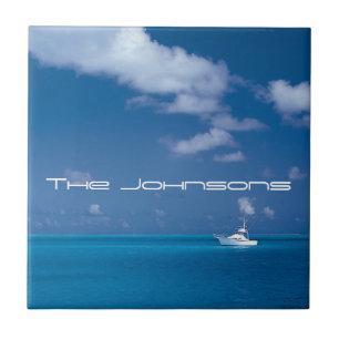 Yachting into the Blue Ceramic Tile