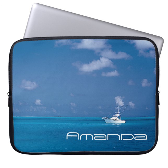 Yachting into the Blue Laptop Sleeve (Front)