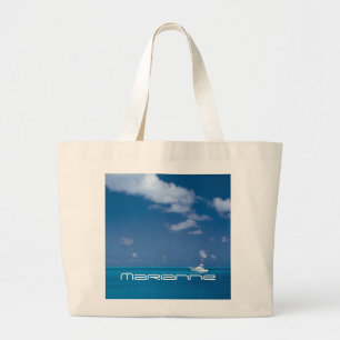 Yachting into the Blue Large Tote Bag