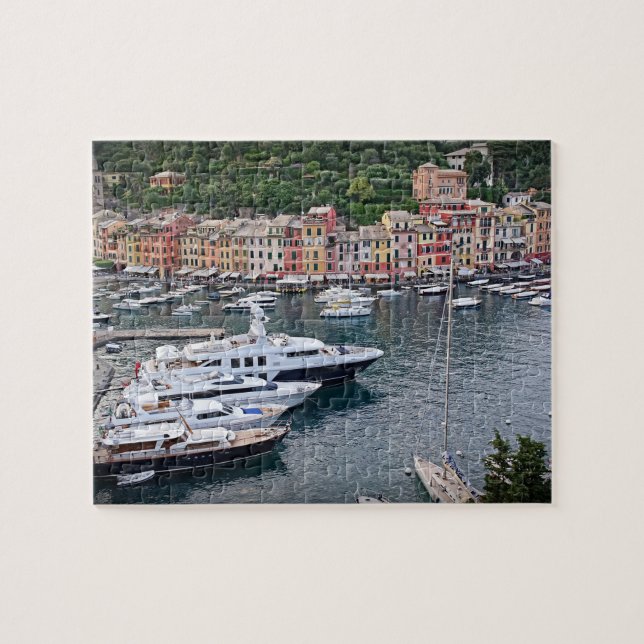 Yachts of Portofino, Italy - 8x10 - 110 pcs Jigsaw Puzzle (Horizontal)