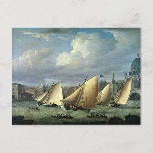 Yachts of the Cumberland Fleet starting Postcard