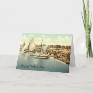 Yachts Starting at Yarmouth Father's Day Card