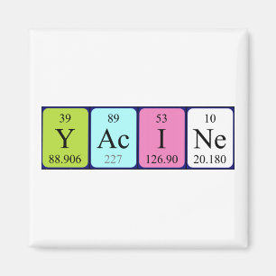 Yacine periodic table name magnet