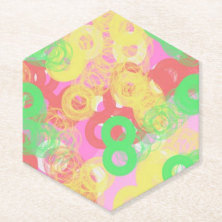 yaei 88888 abstract art paper coaster