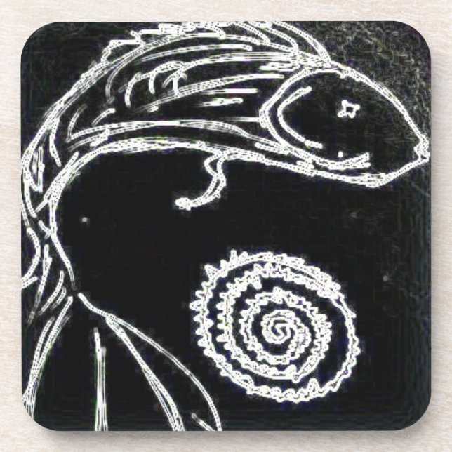 Yaei Betta fish  Coaster (Front)