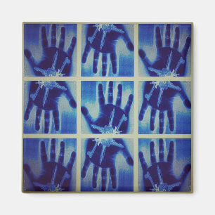 yaei creepy blue hands gonna terrorising your life magnet