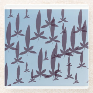 yaei lupines design eternity glass coaster