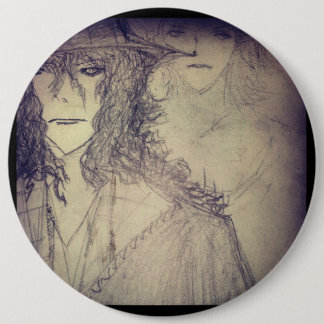 yaei witch 666 6 cm round badge