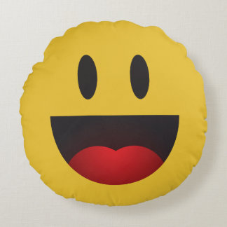 yah emoji round cushion