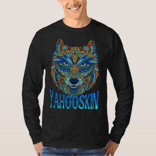 Yahooskin Wolf Symbol Spirit Native American Yahoo T-Shirt