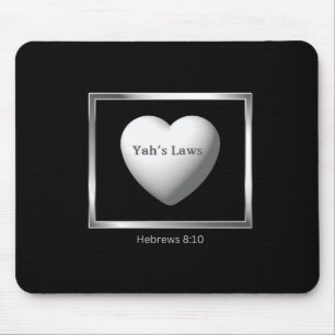 Yah's Laws Written On Our Hearts Mouse Pad