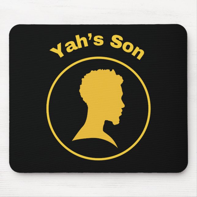 Yah's Son Graphic Design Mouse Pad (Front)