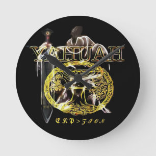 Yahuah-Name Above All Names 03 Royal Round Clock