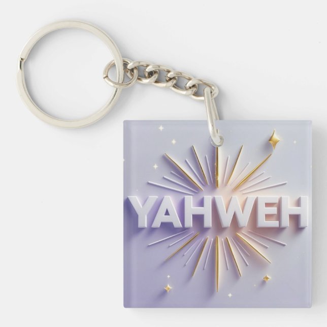 Yahweh Emblem Keychain –Ai design  (Front)