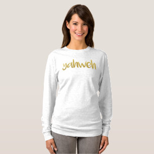 YAHWEH Gold Lettering Hebrew Name Of God T-Shirt