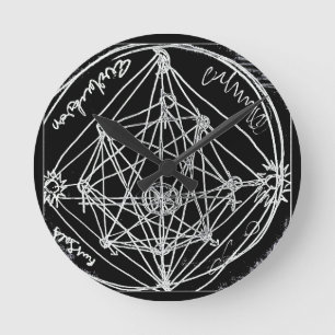 yaie alchemical transmutation art round clock