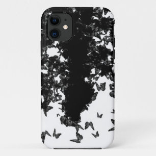 yaie black butterflies iPhone 11 case