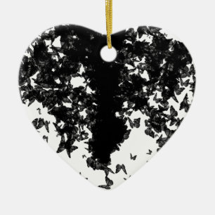 yaie black swallowtail butterfly ceramic tree decoration