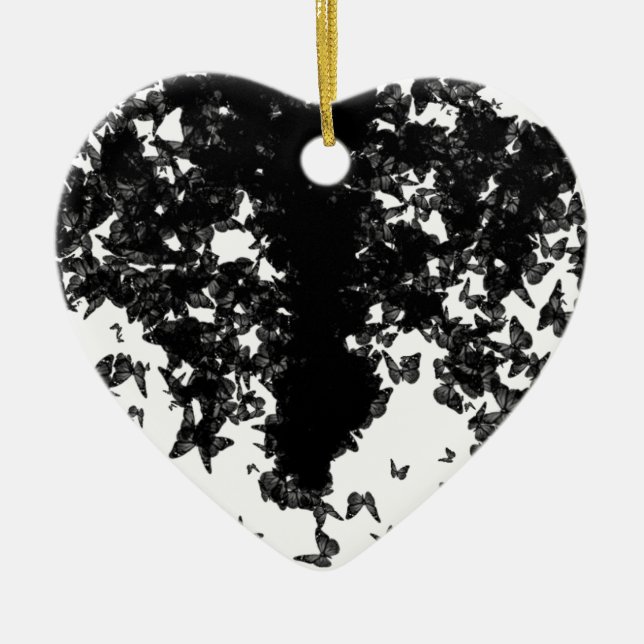 yaie black swallowtail butterfly ceramic tree decoration (Front)