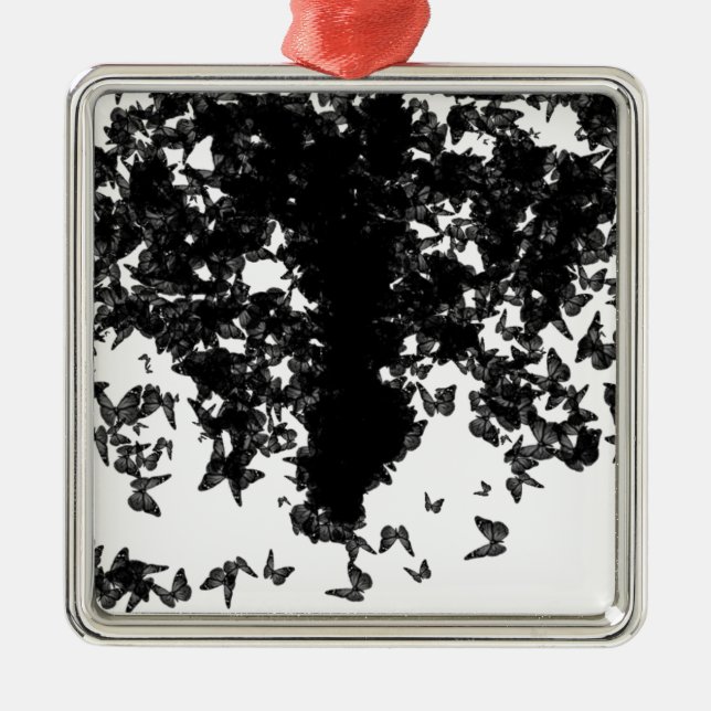 yaie black swallowtail butterfly metal tree decoration (Front)