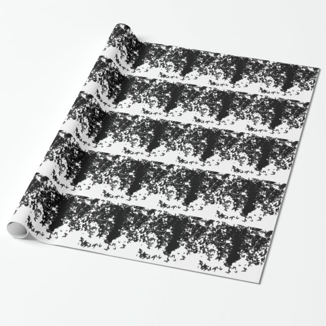 yaie black swallowtail butterfly wrapping paper (Unrolled)