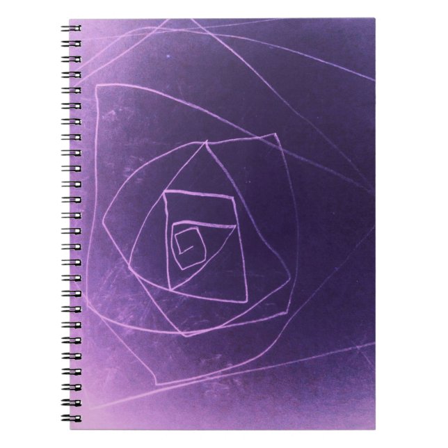 Yaie colour purple abstract art spiritual colour notebook (Front)
