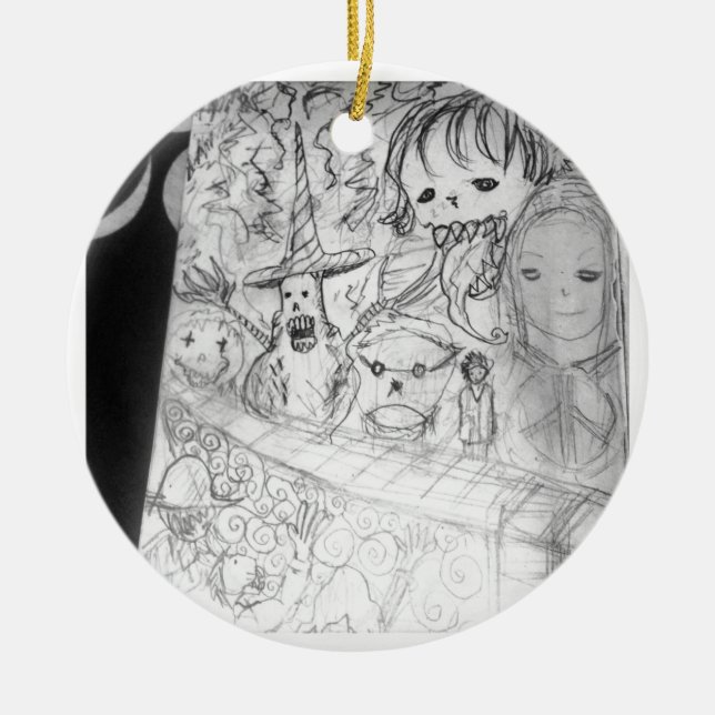 yaie monster manga anime ceramic ornament (Front)