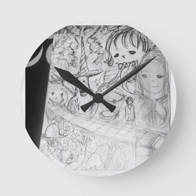 yaie monster manga anime round clock (Front)