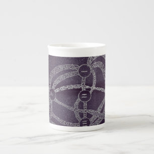 yaie nine moon abstract art chinese zodiac latte m bone china mug