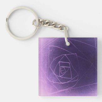 Yaie purple spiritual colour key ring