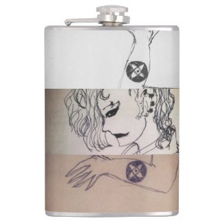 yaie symbol to change this world manga anime hip flask