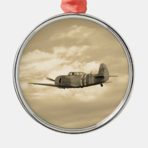 Yak 11 In Flight Metal Ornament