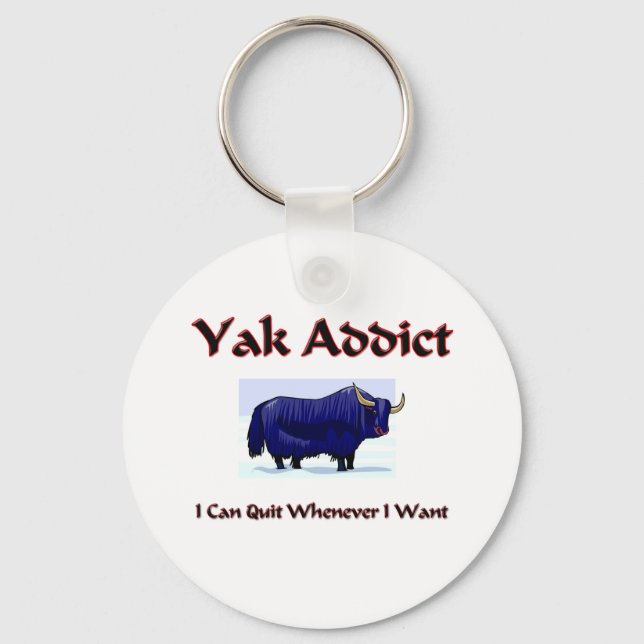 Yak Addict Key Ring (Front)