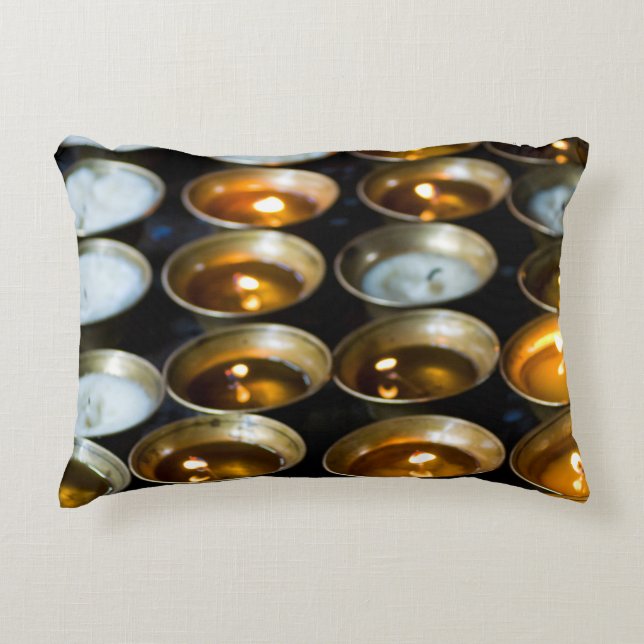 Yak Butter Candles Decorative Cushion (Front)
