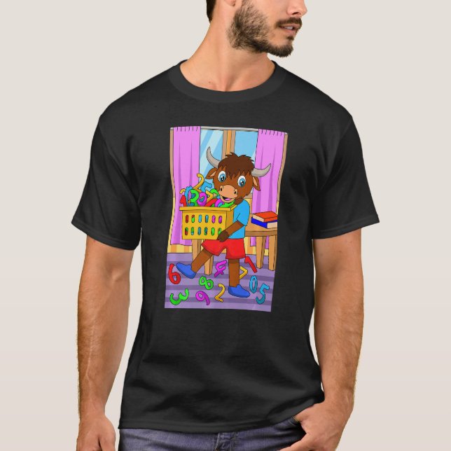 Yak Carrying Numbers To Study T-Shirt (Front)
