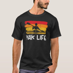 Yak Lifestyle Canoeing Kayaking Water Sport T-Shirt
