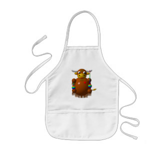 Yak playing with Yo-Yos Kids Apron