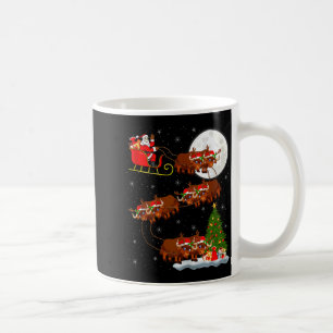 Yak Santa Sleigh Flying Funny Magical Christmas Ta Coffee Mug