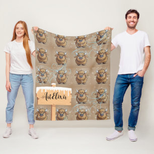 Yak Winter Breeze  Fleece Blanket