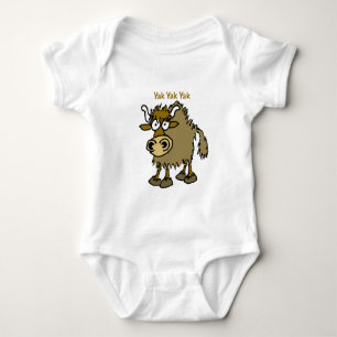 YAK YAK YAK Talking IS Life! Baby Bodysuit