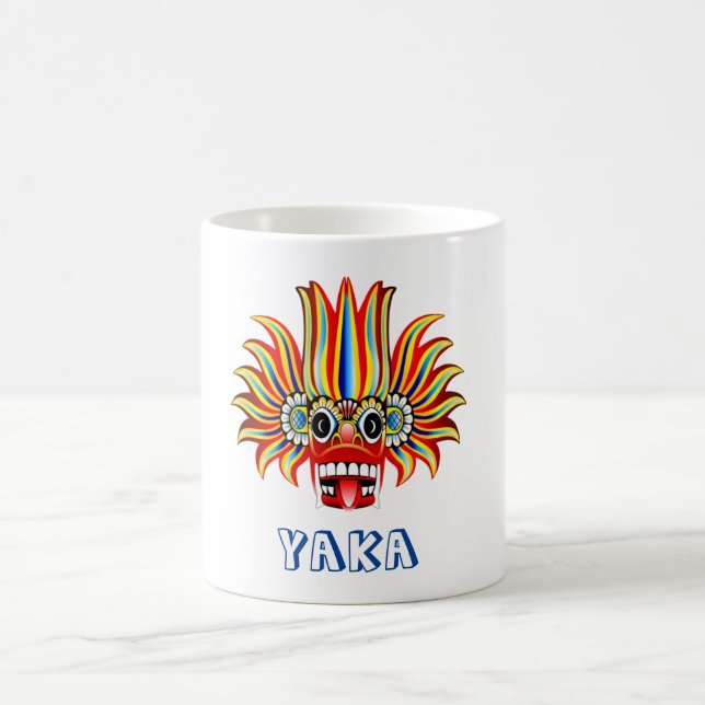 Yaka (Sri Lanka devil) design  Coffee Mug (Center)