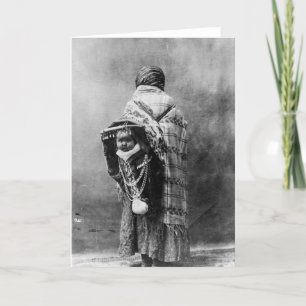 Yakama Native American Mother and Child Card
